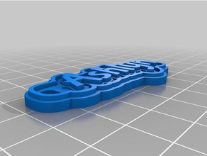 ashlyn keychain keychains customized 3d print model - Mito3D