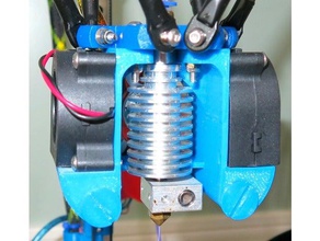 delta kossel cooling fans 3d printer parts hotend 3d print model - Mito3D