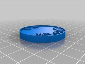 chip de ron 02 las monedas insignias personalizado 3d print model - Mito3D