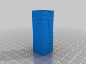 la temperatura de torre del inyector 3d impresión pruebas 3d print model - Mito3D