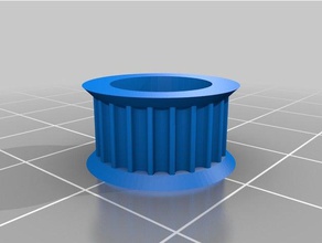 my customized gt2 pulley 20 10mm shaft 3d printer parts 3d print model - Mito3D