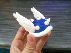 blue shell de mario kart vídeo jogos art deco bowser em super a decoração decorativos primeiro 64 one piece pêssego bros videogame videogames jogo wii yoshi 3d print model - Mito3D
