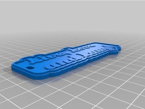 live love laugh keychain 01 keychains customized 3d print model - Mito3D