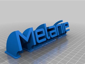 melanie office customized 3d print model - Mito3D