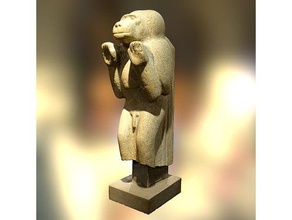 babun tarar kopyaları 3d baskı tarama Antik Mısır hayvan kültürel miras maymun efsane mitoloji 3d print model - Mito3D
