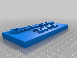 a minha entrada personalizado backplate sinais logotipos 3d print model - Mito3D
