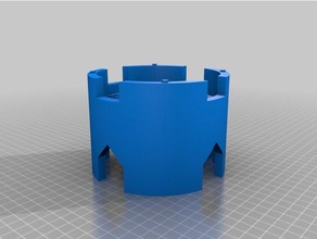 ma personnalisé de château-la tour ronde du système modulaire de-chaussée la construction jouets 3d print model - Mito3D