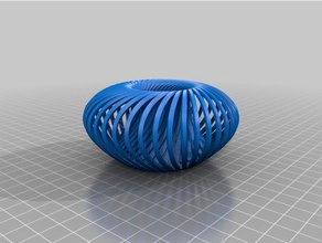 my customized bezier vase ii math art 3d print model - Mito3D