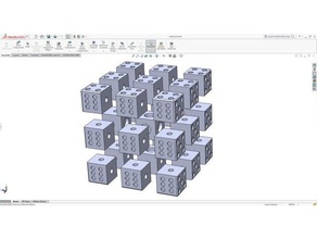 magnético cubo de rubik 3x3 quebra-cabeças Desenho em 3d Quebra-cabeça projetos inovadores mágico rubiks cube quebra-cabeça solidworks 3d print model - Mito3D