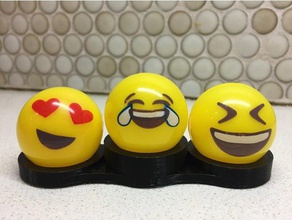 emoji podium decor ball cute decoration toy useless 3d print model - Mito3D