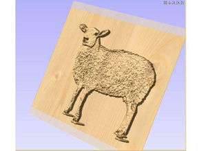 ovelhas de alívio escultura esculturas 3d print model - Mito3D