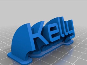 kelly office personalizzato 3d print model - Mito3D