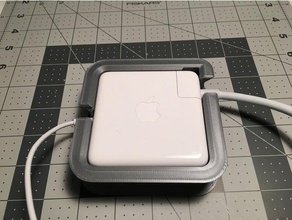 macbook 85w charger wrap cord cutout computer apple pro 3d print model - Mito3D