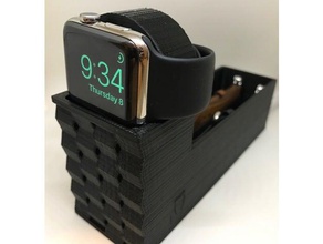 apple watch stand de la bande support l'organisation band station d'accueil smartwatch 3d print model - Mito3D