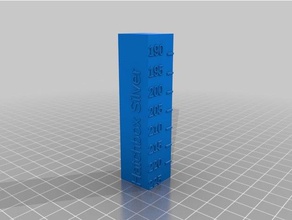 hatchbox silver 225 temperature calibration tower 3d printing tests customized 3d print model - Mito3D