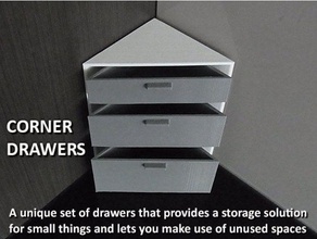 corner drawers household bathroom birthday bolts components container decor designer gift gifts happy holder home kitchen multi-part novel nuts office parts equipment supplies pantry practical present screw screws sliding small space saving storage tidy traingle trendy triangular unique valentines day workshop 3d print model - Mito3D
