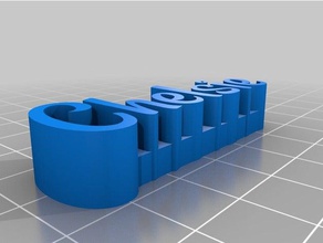 chelsie personalizado 3d placa de nome esculturas 3d print model - Mito3D