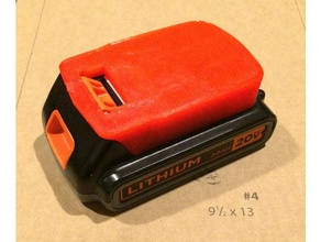 black decker 20v modelo de la batería herramientas 3d print model - Mito3D