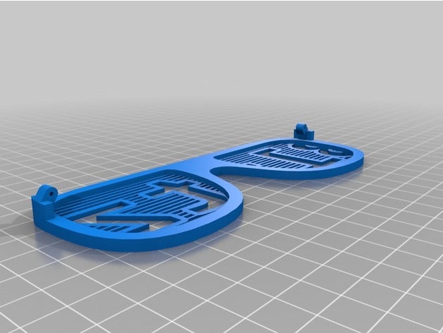blitz d'obturation nuances des lunettes personnalisé 3D print model - Mito3D