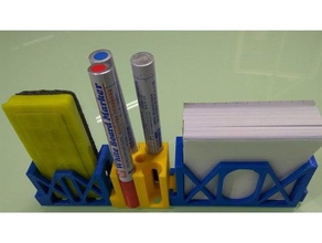 combinado conjunto de artigos papelaria diy rótulo combinação porta-canetas 3d print model - Mito3D