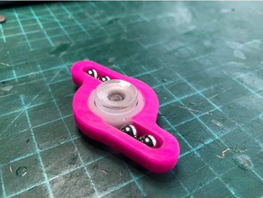fidget juguete -ruleta de pelota los gadgets abec cojinete dual doble spiner spinning rodamiento 3d print model - Mito3D