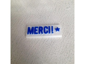 merci thanks other thank you 3d print model - Mito3D