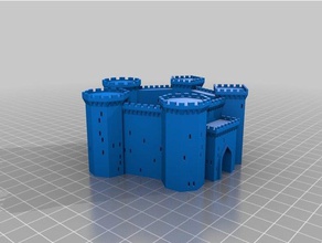 ma forteresse médiévale des bâtiments les structures personnalisé 3d print model - Mito3D