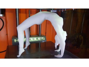 fille du yoga sculptures la femelle les sports statuette femme yogapose 3d print model - Mito3D