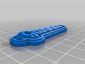 özelleştirilmiş çok satırlı gunnar benim Anahtarlık 3d print model - Mito3D