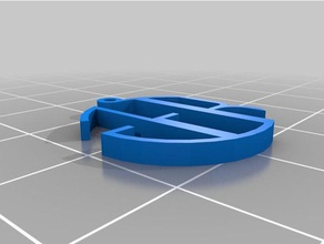 meine kundenspezifische Monogramm-Anhänger mehrere Schleifen Schmuck 3d print model - Mito3D