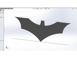 batman logosu 3d baskı 3d print model - Mito3D