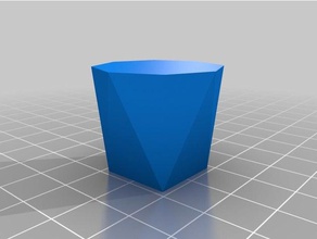 il mio personalizzato poligono morph vaso contenitori 3d print model - Mito3D