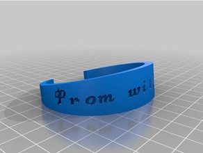 mon bracelet personnalisé bracelets 3d print model - Mito3D