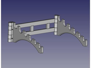 faltbare Aquarell Bürsten rack support pliant pour pinceaux Kunst tools 3d print model - Mito3D