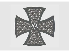 vw demir Haç işaretler logoları amblemi volkswagen 3d print model - Mito3D
