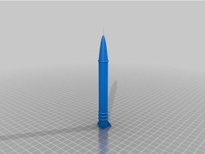 rocket 3d printing cool test print toy 3d print model - Mito3D