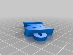 pul Anahtarlık özelleştirilmiş 3d print model - Mito3D