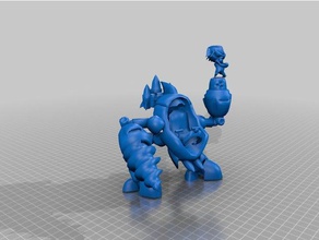 rumble hecarium brinquedo jogo os acessórios hecarim liga lendas 3d print model - Mito3D