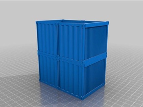2x2half size container stack 3d printing 3d print model - Mito3D
