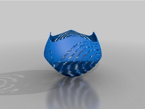 meine angepasste stereographische Projektion Pilz math Kunst 3d print model - Mito3D