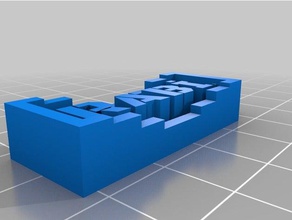 mon projet personnalisé plaque signalétique du générateur openscad l'apprentissage 3d print model - Mito3D