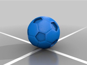 dual extrusion soccer ball other 3d print model - Mito3D