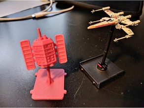 satélite x-wing jogos star wars 3d print model - Mito3D