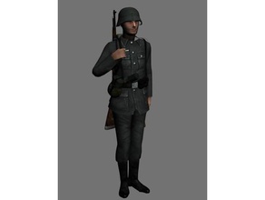 soldato della wehrmacht 3d stampa 3d print model - Mito3D