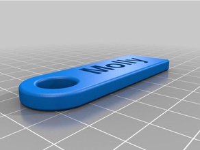 molly my customized personalized key chain accessories 3d print model - Mito3D