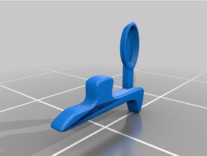 right angle spoon 1 piece hand tools assistivetech 3d print model - Mito3D