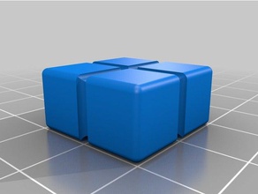 cubes 2x2x1 math customized 3d print model - Mito3D