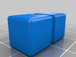 cubes 2x1x1 math customized 3d print model - Mito3D