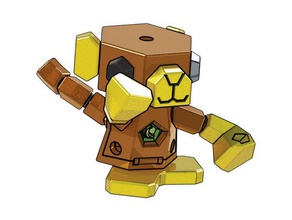 krystal custode scimmia costruzione giocattoli 3d print model - Mito3D