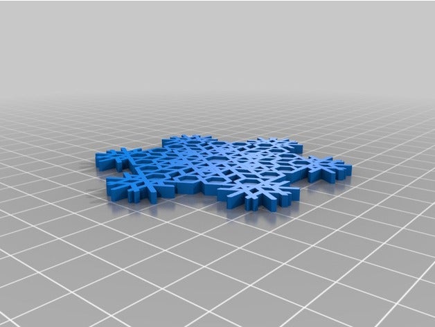 snowflake 5 interactive art customized 3D print model - Mito3D